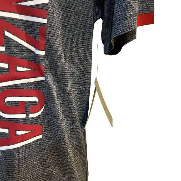 NEW Gonzaga University Bulldogs Gray Performance Crewneck Striped Shirt Mens L - Picture 4 of 6